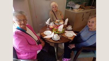 Afternoon tea fun at Roker care home